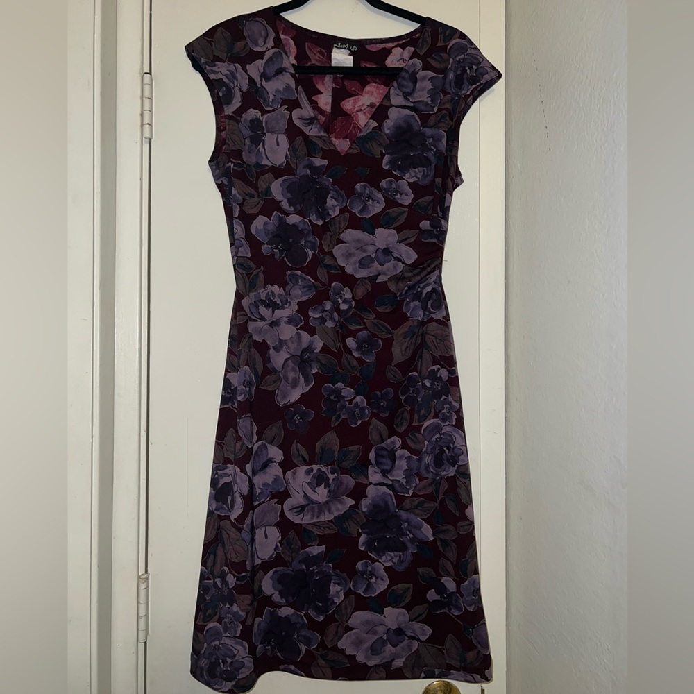Next Purple Floral Midi Dress vintage 90’s Dream dress